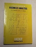 A first course in business analysis