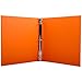 JAM Paper® Designders® - Heavy Duty Cloth Covered Linen Binders - 1 Inch Width - Orange Linen - Sold Individually