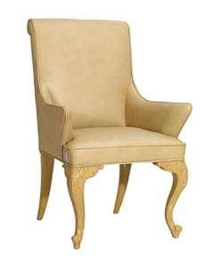 Regency Style Leather Dining Armchair