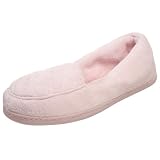 Dearfoams Womens DF125 Quilted Tab Microfiber 