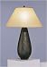 Robert Abbey 9856X Beaux Arts One Light Hammered Vessel Table Lamp in Antique Rust