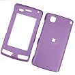 LG Incite CT810 AT&T Rubberized Snap On Protector Hard Case Leather Paint Rub...