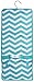 Womens Chevron Hanging Cosmetic Bag (Light Blue/White)