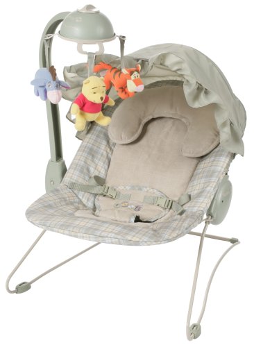 Buy Low Price Dorel Juvenile Group Disney Baby Deluxe Musical Bouncer Featuring Pooh Characters 25089NAB