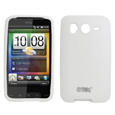 White Silicone Skin Cover Case for HTC Desire HD White Silicone Skin Cover Case for HTC Desire HD