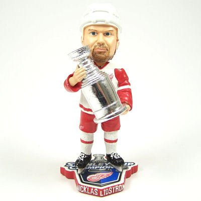 Buy DETROIT RED WINGS NICKLAS LIDSTROM STANLEY CUP BOBBLEHEAD BOBBLE by Forever Collectibles