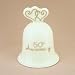 Golden Anniversary Bell Cake Top Ornament - 50th Wedding Anniversary Gift