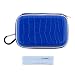 GTMax Ocean Blue Crocodile Print Carrying Storage Eva Case + Cleaning Cloth for Olympus Tough TG-1 iHS, TG-2 iHS, TG-830 iHS; Panasonic Lumix DMC-TS5, DMC-ZS30; Samsung EX2F; Pentax Optio WG-10, WG-3, WG-2 Digital Camera