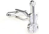 Silver Violin Music Instrument Cufflinks Cuff Links