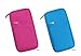 ONOR-Tech Multi-Functional Fashion Ticket Passport Credit Card ID Document Organizer Holder Bag Purse Travel Pouch Case Cover (Rose Red)