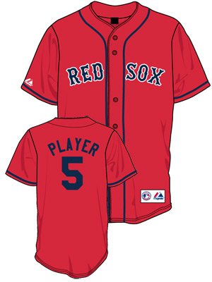 Josh Beckett Jersey: Boston Red Sox Adult ALTERNATE RED #19