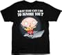 Family Guy Stewie Ignore You Black T-shirt Tee