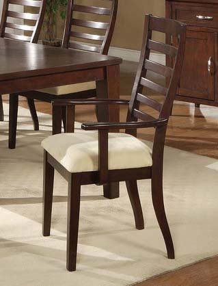 Ladder Back Arm Chair in Wingate Finish - Set of 2