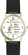 Habit 1 - To Be or Not to Be (English Text) - DELUXE TWO-TONE WATCH from THE 7 HABITS - WATCH COLLECTION BY WATCHBUDDY&reg; - Arabic Numbers - Black Leather Strap-Size-Women's Size-Small
