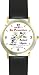 Habit 1 - To Be or Not to Be (English Text) - DELUXE TWO-TONE WATCH from THE 7 HABITS - WATCH COLLECTION BY WATCHBUDDY&reg; - Arabic Numbers - Black Leather Strap-Size-Large ( Men's Size or Jumbo Women's Size )