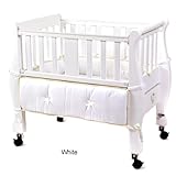 Sleigh Bedside Co-Sleeper Bassinet - White Sleigh Bedside Co-Sleeper Bassinet - White
