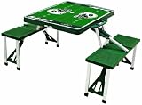 NFL New York Jets Football Field Design Portable Folding Table/Seats, Green