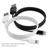 BOXWAVE USB LIGHTNING COMPATIBLE CABLE (4 FT.) FOR ALL NEW APPLE DEVICES – USB A TO LIGHTNING COMPATIBLE CABLE TO CHARGE AND SYNC THE APPLE IPHONE 5, IPAD 4, IPAD MINI, NEW IPOD TOUCH AND NANO – ***NEW AND IMPROVED VERSION!*** (WHITE)
