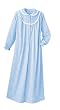 Long Striped Flannel Gowns