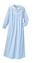 Striped Long Flannel Gown