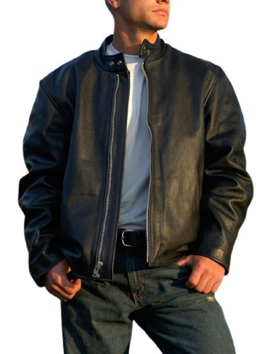 Interstate Leather Men's Basic Leather Touring Jacket (XX-Large)