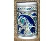 Le Souk Ceramique Utensil/Wine Holder, Aqua Fish Design