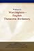 Book Websters Marchigiano - English Thesaurus Dictionary