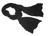 Handbag Heaven Black Silk, Scrunchy Scarf with Matching Gift Bag