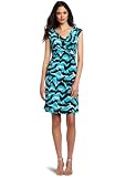 Chaus Womens Sleeveless Criss-cross Neck Camouflage Dress