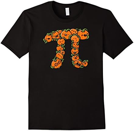 Men's Halloween Shirt: Pumpkin Pie Tee Pi T Shirts for Men, Women Medium Black