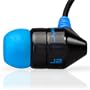 JBuds J2 Premium Hi-Fi Noise-Isolating Earbuds (Black/Electric Blue)