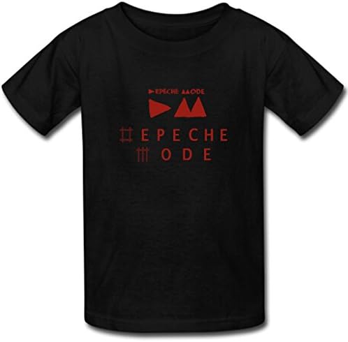 Taojing Custom Depeche Mode Men's Short Sleeve T-Shirt Basic Cotton Tee M Black