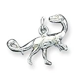 Sterling Silver Raptor Charm with 20 inch Sterling Silver Chain