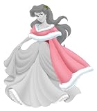 ROOMMATES RMK1828GM Disney Ariel Holiday Edition Pink Fur Cape Wall Decal