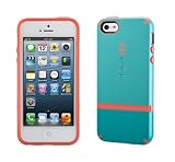 Speck Products CandyShell Flip Dockable Case for iPhone 5 - Retail Packaging - Pool Blue/Dark Pool Blue/Wild Salmon Pink