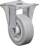 Schioppa, FLAP 210 SP, 2" (50 mm) Rigid Non-Brake Caster, Non-Marking Very Soft Rubber Wheel, 70 lbs, Plate: 1-21/32 x 1-21/32" (BH 1-1/4 x 1-1/4")