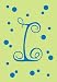 Monogram Polka Dot Regular Size Flag - I