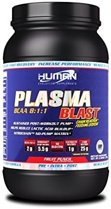 Plasma Blast BCAA 8:1:1 Fruit Punch - 3lb by Europa Sports