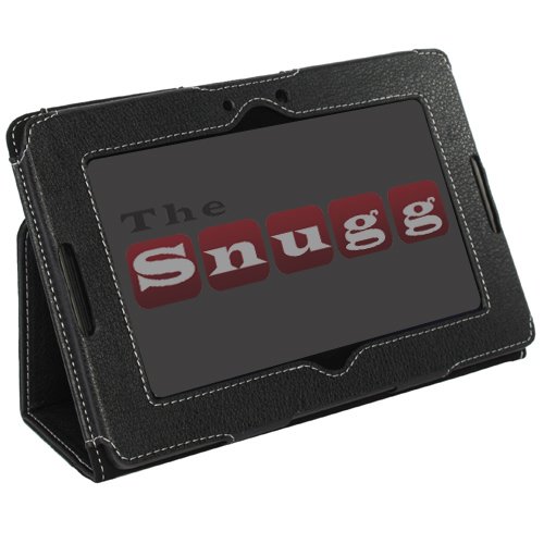 Snugg Blackberry Playbook Case Cover and Flip Stand in Black Leather