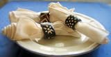Hand Carved Bone Napkin Ring from Kenya