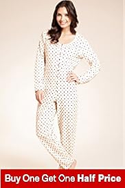 Pure Cotton Spotted All in One Pyjamas