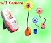Baby : Handheld 2.5" Video Color Baby Monitor 2.4ghz Wireless Camera Daisy-(day & Night) (Video & Audio) Infant Nursery Monitor with Rechargeable Receiver w/ 3 Packs Cctv Surveillance Cameras