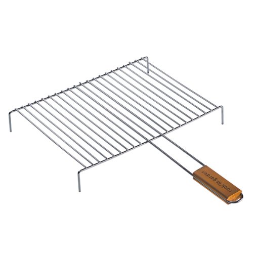 Grille barbecue simple + pied- 40x30 cm