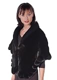 Mink Fur Cape - Ruffled