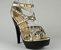Stud Embellished Gladiator Heel