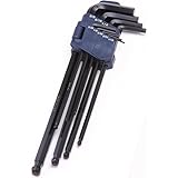 Grizzly H8053 9-Piece Extra Long Bal Length End Hex Key Wrench Set [並行輸入品]