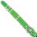 Mendini MCT-G+SD+PB Green ABS B Flat Clarinet with Case, Stand, Pocketbook, Mouthpiece, 10 Reeds and More image 8