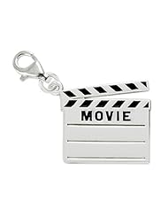 Rembrandt Charms Movie Clapboard Charm with Lobster Clasp