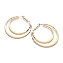 Buckley Double Creole Hoop Earring