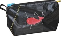 JIB　クジラパッチ　フィンガーポーチ　ブラックイエローステッチ　ネーム入れ可